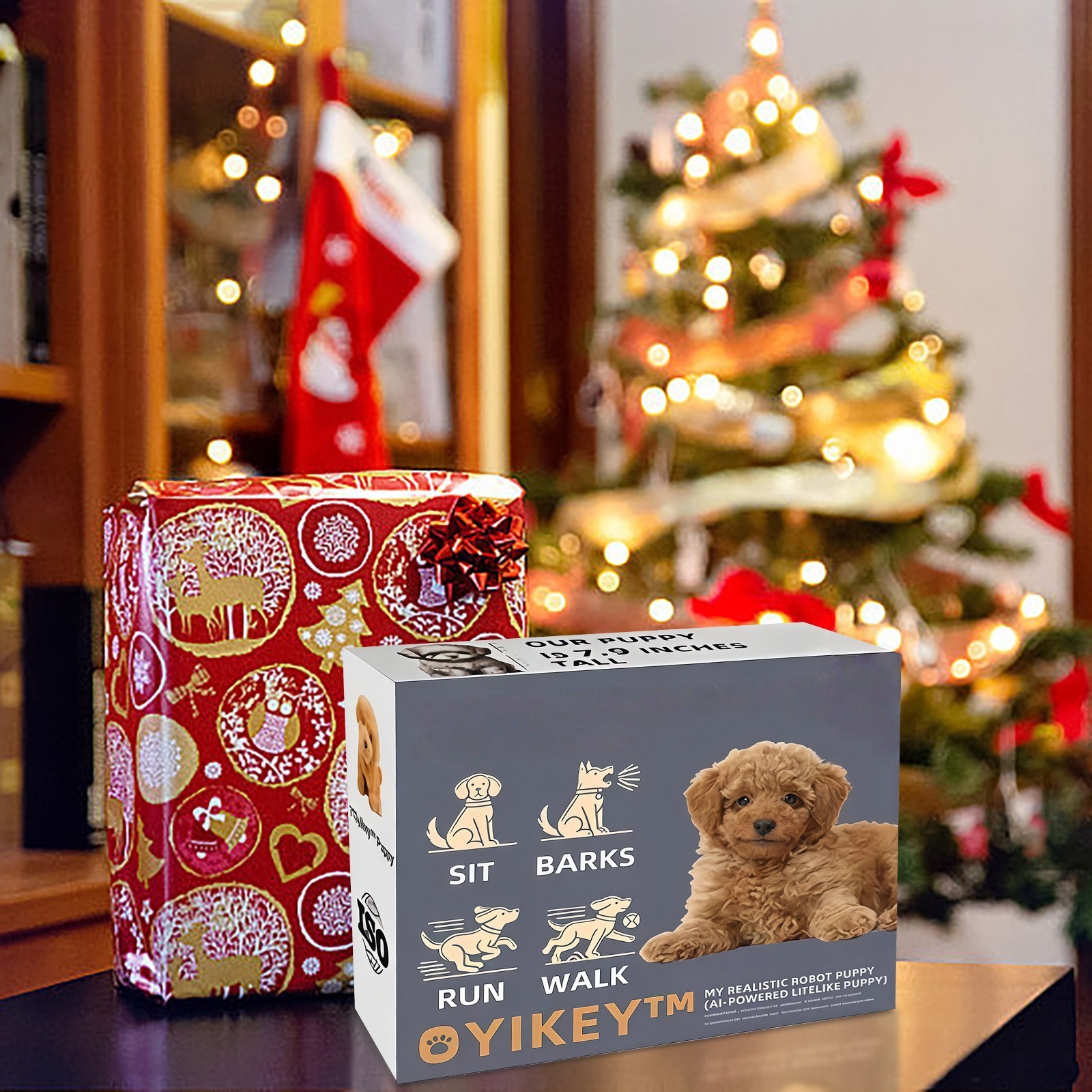 Robot Puppy Electronic Interactive Dog-Walking Barking For Kids And Pet Lovers