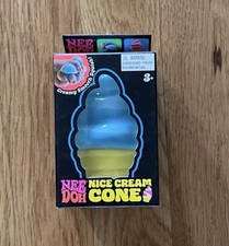 BLUE NeeDoh NICE CREAM CONE Ice Cream Squishy Toy 2026 NEE DOH Stress Ball NEW