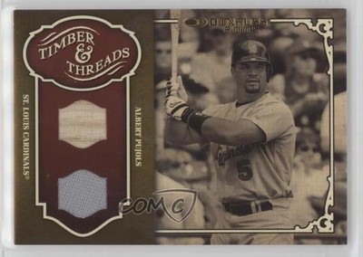 2005 Donruss Timber & Threads Combo Materials Albert Pujols #TT-1 0rr2