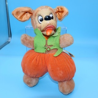 Vintage GUND Disney Rubber Face Lady And The Tramp Plush "TRAMP" WALT DISNEY EX