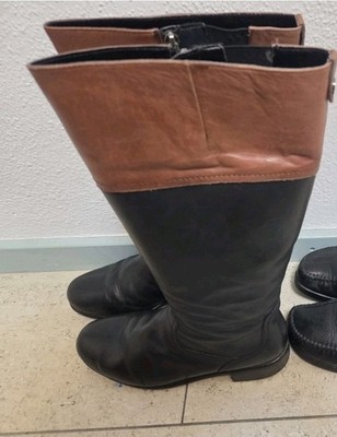 2x Stiefel 38 G Caprice und Ara Damen Stiefel bequem Leder
