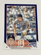 2023 Topps Baseball Royal Blue #184 - Beau Brieske - Detroit Tigers
