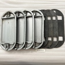 CROUSE HINDS 3 1/2 - 4 INCH CONDUIT BODY COVER 970 WITH RUBBER GASKET LOT OF 4