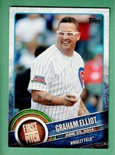 2015 Topps Series 1 #FP-10 GRAHAM ELLIOT Chicago Cubs FIRST PITCH Insert