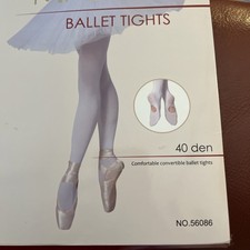 Manzi 40 Den Ballet Tights Convertible Natural Dance Rehearsal Size 7-10