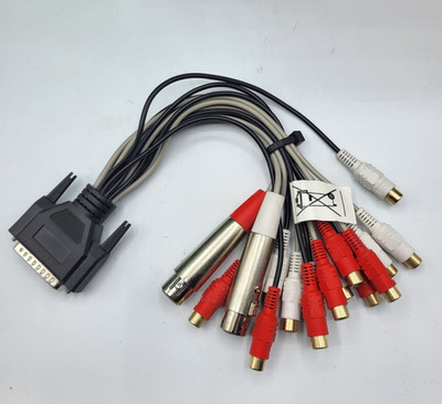 M-Audio Delta 1010LT Breakout Cable Analog Interface XLR Microphone RCA I/O
