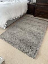 Dunelm Soft Grey Slumber Shaggy Rug 120cm x 170cm