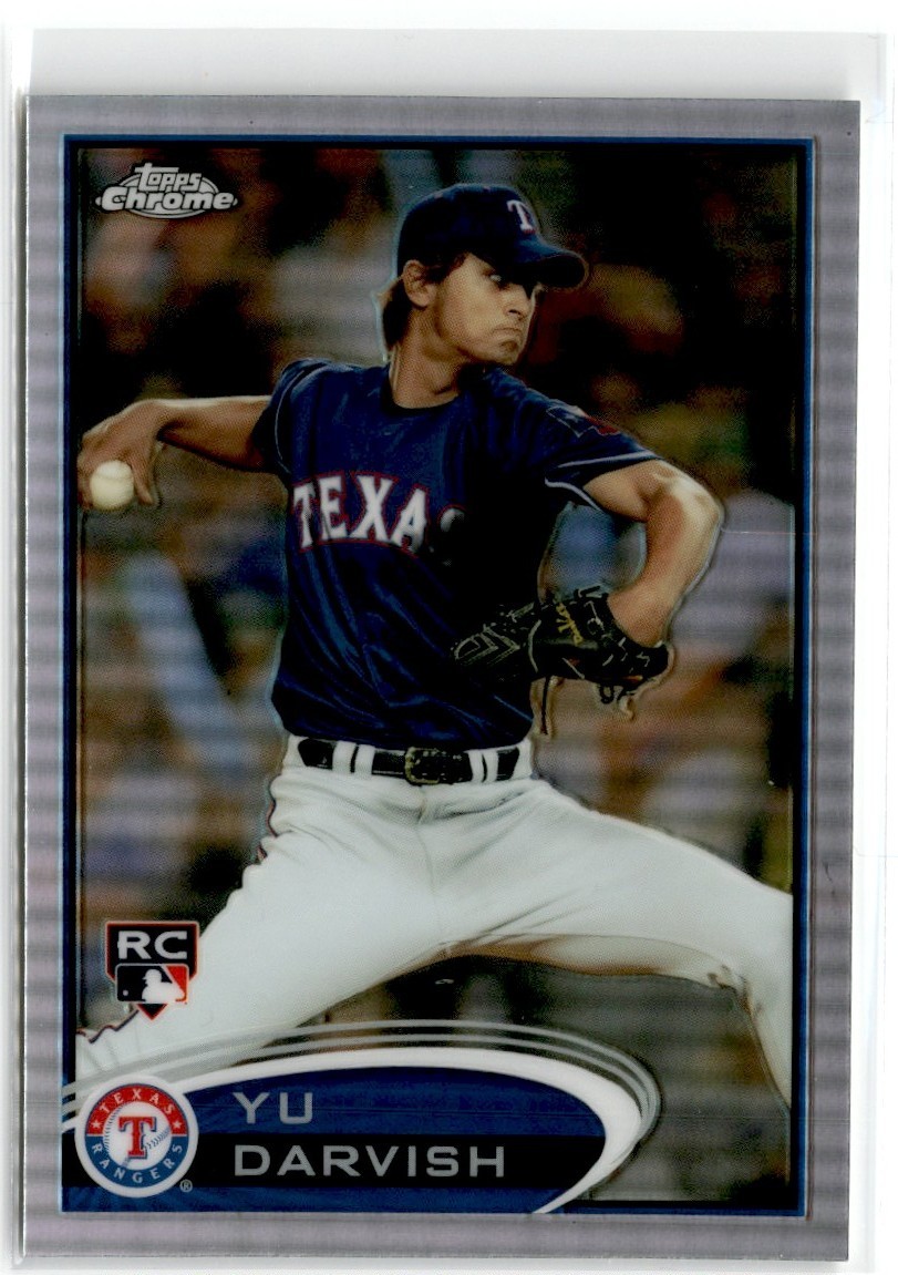 2012 TOPPS CHROME REFRACTOR YU DARVISH RC RANGERS #151