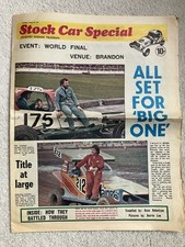 Rare  Coventry Brisca Stock Cars World Final 1980 Newspaper - Evening Telegraph