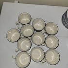 Lenox “Poppies On Blue” 27 Piece Lot, 12 Saucers, 11 Cups, 1 Gravy Boat, 3 Bowls — photo 4