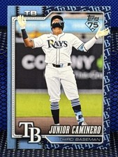 2026 Topps Series One JUNIOR CAMINERO Rays Team Logo Parallel SP