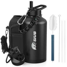 Insulated Water Bottle 64 oz, Triple Wall Vacuum Stainless Steel(Cold for 48 Hrs