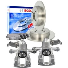 BOSCH Bremsscheiben 262mm Beläge Bremssattel Hinten Satz für HYUNDAI i20 RIO 3