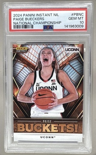 PSA 10 Paige Bueckers 2024 Panini Instant NIL National Championship UCONN