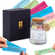 Bible Verse Jar, Christian Gifts for Women Men Religious  Christian Home Decor