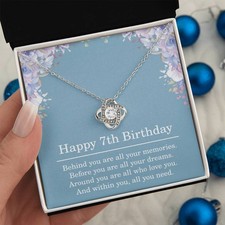7th Birthday Gifts for Women Best Friend Gift for Her 7 Year Old Birthday Neckla