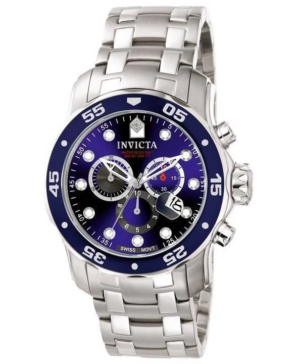 Montre Invicta Pro Diver 15848 Homme - Acier Inoxydable - Mouvement Automatique - Résistance 200 M