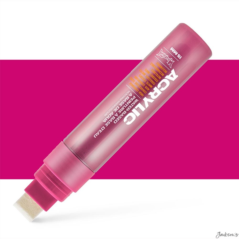 Montana Acrylic Marker 15mm Shock Pink Paint Pen For Multi Surface Art