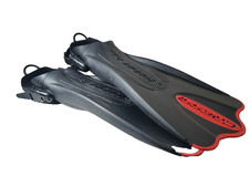 Cressi Palau Long Adjustable Fins Comfortable Open Heel Snorkel Swim Flippers