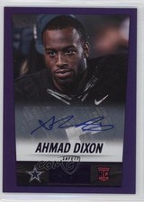 2014 Panini Hot Rookies Rookie Signatures Purple 43/50 Ahmad Dixon #334 Auto 0v1