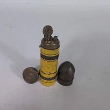 Vintage TUWAY KASCHIE Bullet Lighter Trench Style Germany 1940 Flint Spark Works