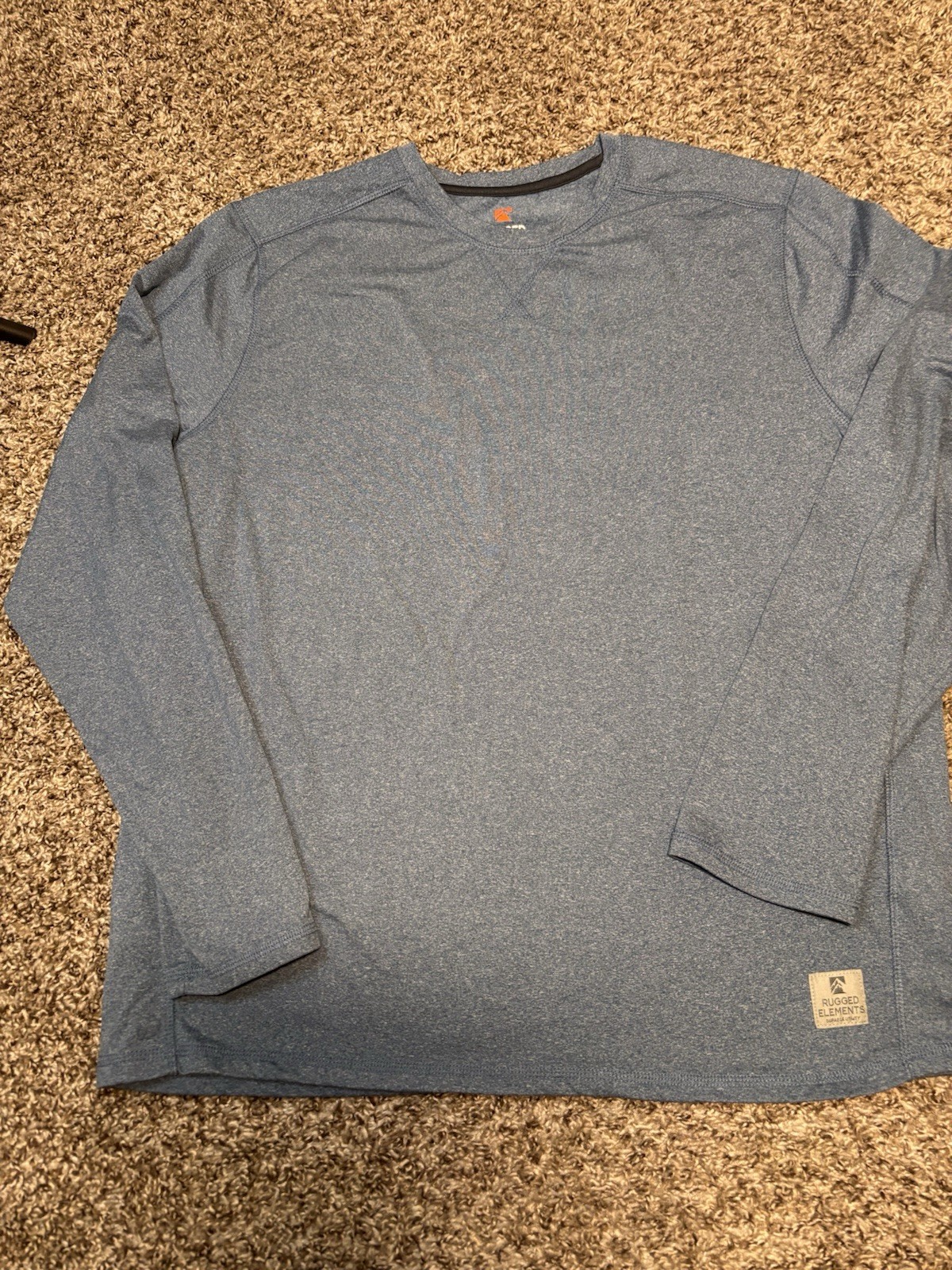 Rugged Elements Size Large Heather Blue Long Slee… - image 1