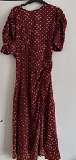 AX Paris Round Neck Polka Dot Midi Dress Size 12