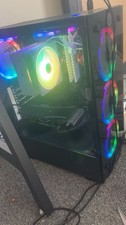 Custom RGB Gaming Desktop Tower PC, NVIDIA GeForce GTX, Black, MSI