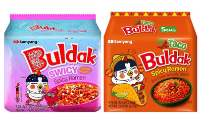 10 Pack - Samyang Buldak Swicy & Taco Flavor Ramen