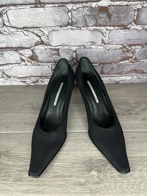 Donald J Pliner Black Fabric Pointed Toe High Heels Women s Sz 9.5M US/40EU