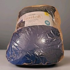 NEW Berkshire Blanket Queen Blue Luxe Loft 98 x92 Soft, Cozy