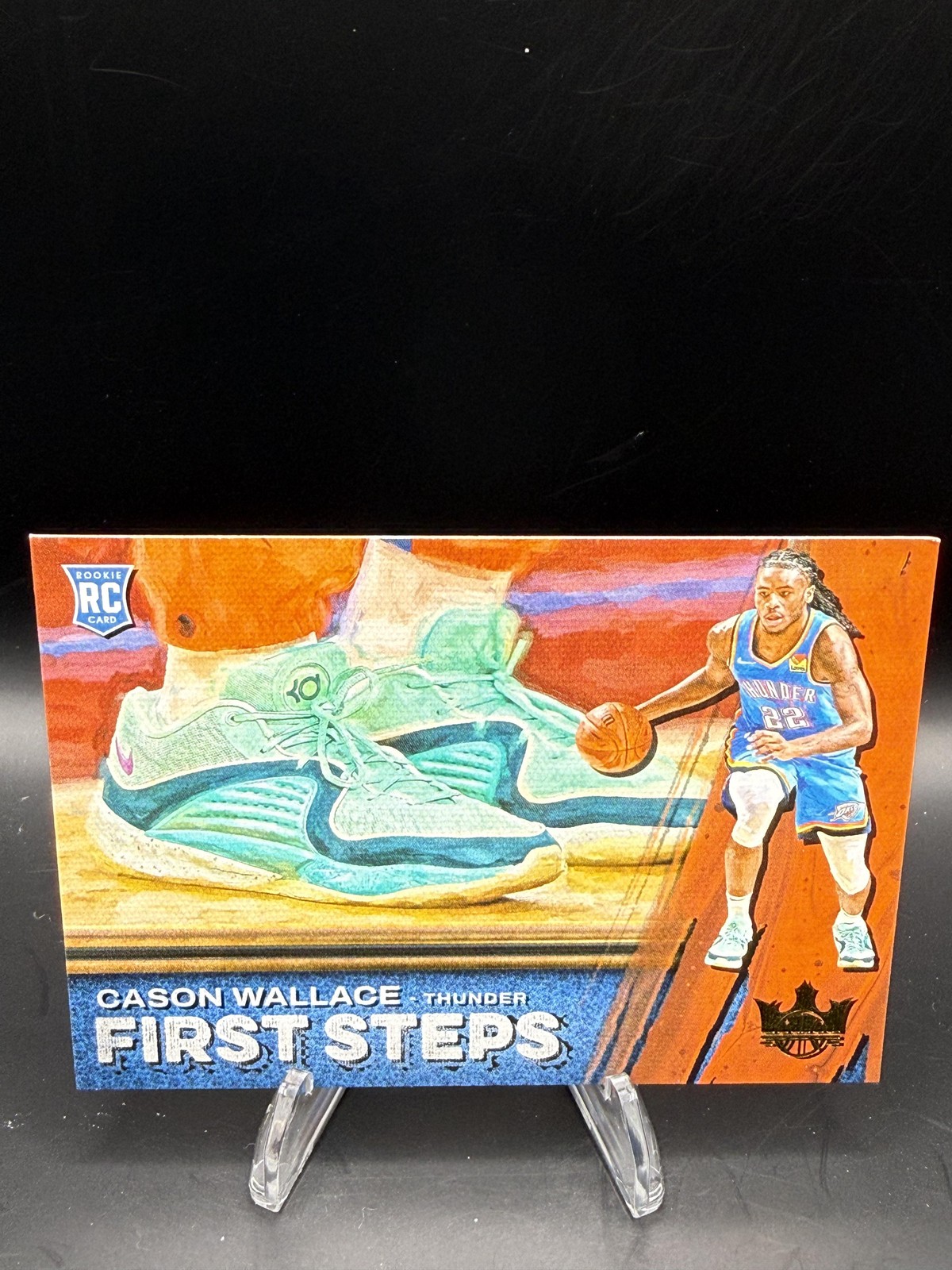 2023-24 Panini Court Kings #7 Cason Wallace First Steps Rookie