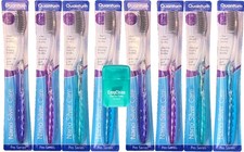 HDP Nano Silver Care Toothbrush Floss Color:Nano Silver Size:Pack of 8 with B...