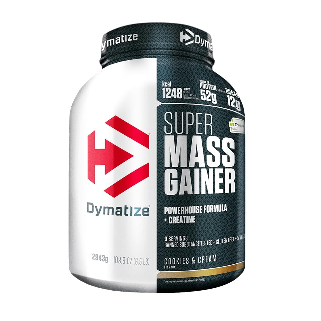 Dymatize Super Mass Gainer Cookies & Cream 2943g Weight Gainer Polvere