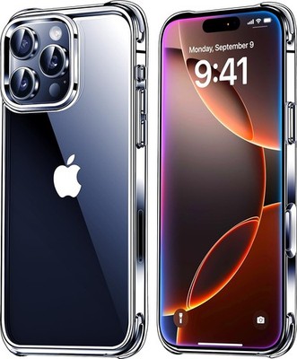 Clear Shockproof Protective Case for iPhone 16 Pro Max [Not-Yellowing] 2024