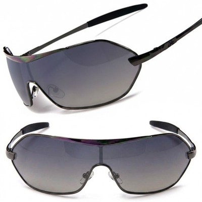 X-loop Gunmetal Designer Stylish Mens Sport Golf Wrap Around Sunglasses
