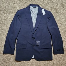 NEW Brooks Brothers Explorer Sport Coat Jacket 40S Navy Blue Blazer Wool FLAW