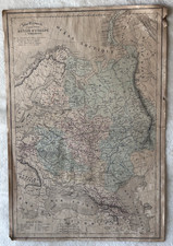 19th Century European Russia and Transcaucasia Map 17.5" x 11.25"