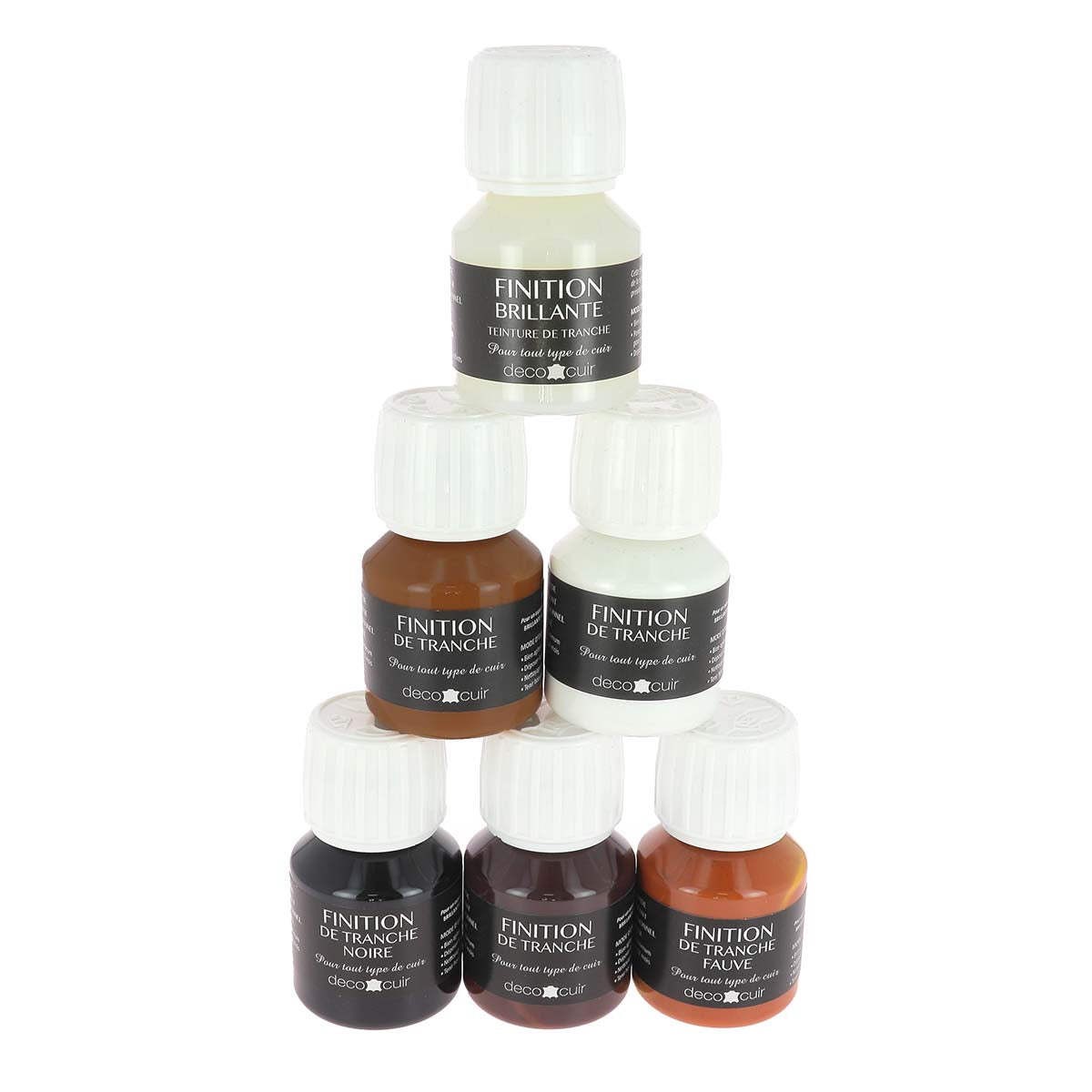 Finitions de tranche Deco Cuir lot de 6 couleurs automne anti-craquelure