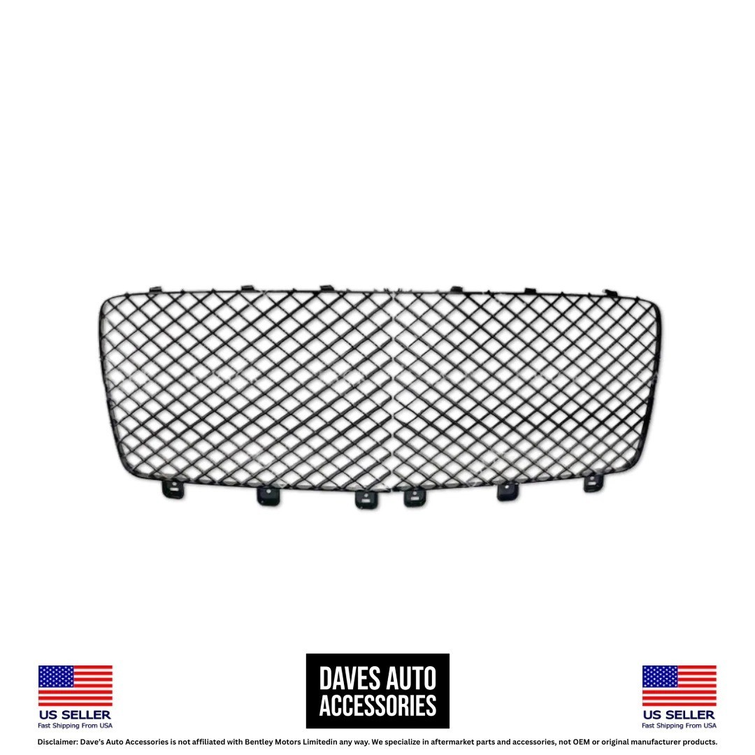 2021-2023 Bentley Bentayga Front Bumper Grille Assembly Gloss Black