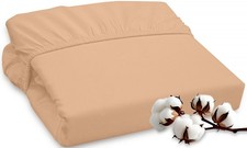 300 Thread Count Long Staple Combed Cotton King Fitted Sheet - Deep Pocket Soft