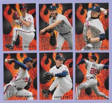 1996 Fleer Smoke N' Heat complete set (10) Maddux, Clemens, Randy Johnson, Pedro