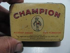 Vintage Champion 2oz Highest Grade Cut Tobacco Sydney Australia Tin Empty