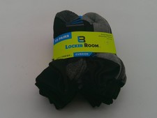 Locker Room Socks Kids Size 6-8 Multicolor Athletic Cushion Striped 15 Pairs