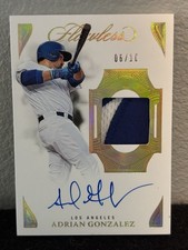 2025 Panini Flawless Adrian Gonzalez Prime Patch Auto #’d 6/10  PPV-AG