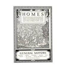 1927 General Motors: Homes Are Interested Vintage Print Ad