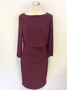 ralph lauren burgundy dress