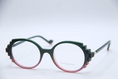 NEW FACE A FACE BOCCA PIXEL 3 COL.1946 GREEN PINK AUTHENTIC EYEGLASSES 50-19