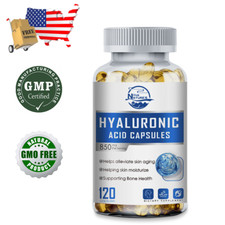 Hyaluronic Acid Capsules  850 mg  120 Capsules  Non-GMO Gluten-Free