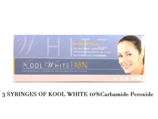 PacDent Dental Kool White 10% Teeth Whitening Gel 1.2ml x 3 Syringes